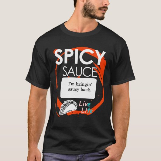 Taco Sauce Tshirts Spicy Group Halloween kostuums (Voorkant)