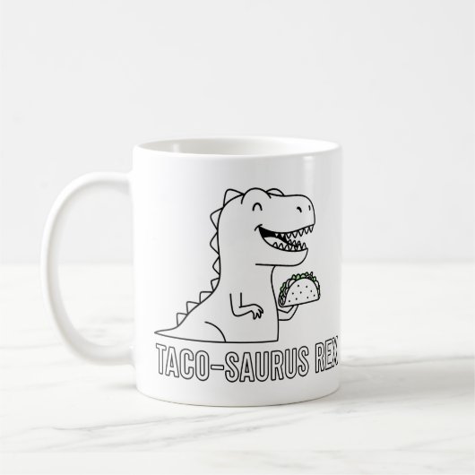 Taco-Saurus Rex Koffiemok (Links)