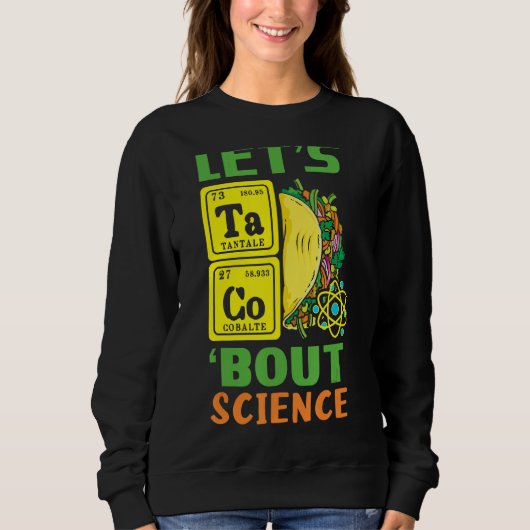 Taco Science Periodic Table Mexican Mexico Cinco D Trui (Voorkant)