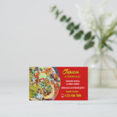 Taco service business cards visitekaartje (Staand voorkant)