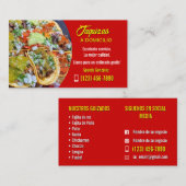 Taco service business cards visitekaartje (Voorkant / Achterkant)