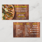 Taco Service Visitekaartje (Voorkant / Achterkant)