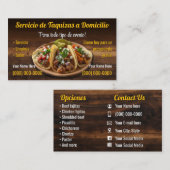 Taco Service Visitekaartjes (Voorkant / Achterkant)