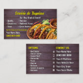 Taco Service Visitekaartjes (Voorkant / Achterkant)