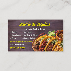 Taco Service Visitekaartjes