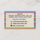 Taco Service Visitekaartjes (Achterkant)