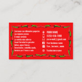 Taco service visitekaartjes (Achterkant)