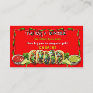 Taco service visitekaartjes