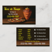 Taco Service Visitekaartjes (Voorkant / Achterkant)