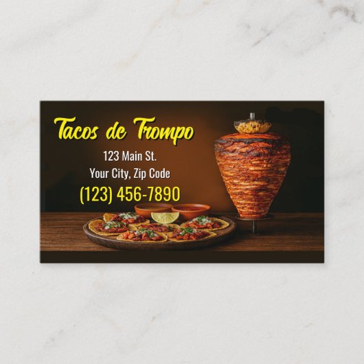 Taco Service Visitekaartjes (Voorkant)