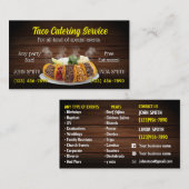 Taco Service Visitekaartjes (Voorkant / Achterkant)