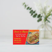 Taco Service Visitekaartjes (Staand voorkant)