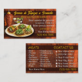 Taco Service Visitekaartjes (Voorkant / Achterkant)