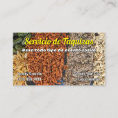 Taco-service-visitekaartjes Visitekaartje (Voorkant)