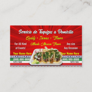 Taco Service Zakelijke Kaarten Visitekaartje