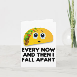 Taco Shirt Herfst Herfst Thanksgiving Halloween Kaart
