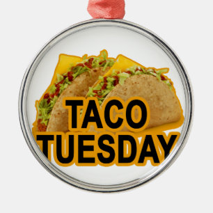 Taco-shirt op dinsdag.png metalen ornament