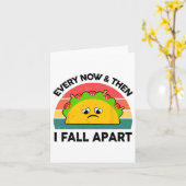 Taco Shirt zo nu en dan Herfst ik uit elkaar Kaart (Gele Bloem)