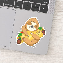 Taco Sloth Cartoon Grappige illustratie