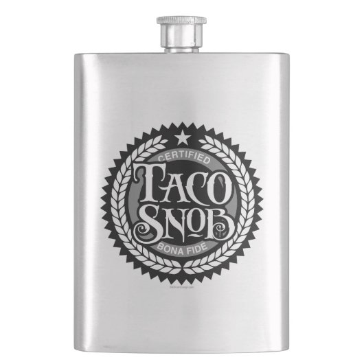 Taco Snob - grappige taco liefhebber Flacon (Voorkant)