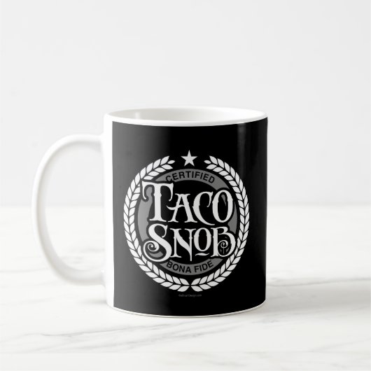 Taco Snob - grappige taco liefhebber Koffiemok (Links)