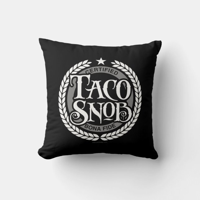 Taco Snob - grappige taco liefhebber Kussen (Voorkant)