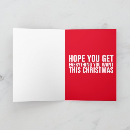 TACO SPACE CAT CHRISTMAS-KAARTEN KAART (Binnen)