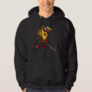 Taco spelende ijshockeyspeler Mexicaans eten Cinco Hoodie