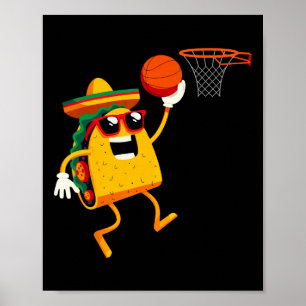 Taco spelende skelet voor Cinco De Mayo-viering  Poster