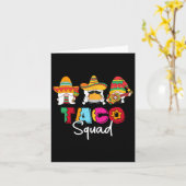 Taco Squad Cinco De Mayo Grappig Schattig Mexicaan Kaart (Gele Bloem)