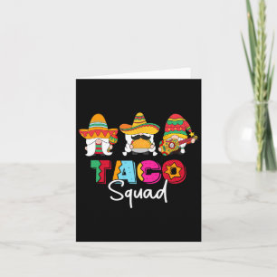 Taco Squad Cinco De Mayo Grappig Schattig Mexicaan Kaart