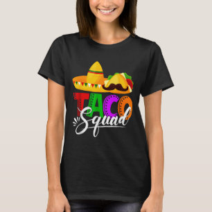 Taco squad cinco de mayo grappig schattig Mexicaan T-shirt