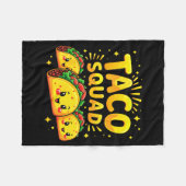 Taco squad cinco de mayo Mexicaans eten feeststemm Fleece Deken (Voorkant (Horizontaal))