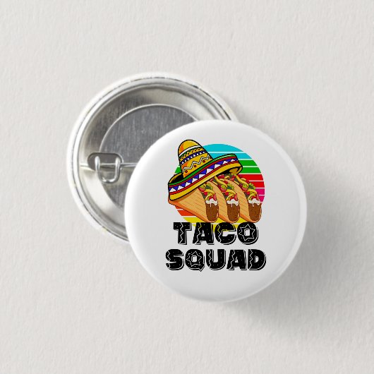 Taco Squad, Cinco de Mayo Ronde Button 3,2 Cm (Voorkant /achterkant)
