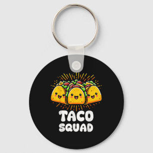 Taco Squad Grappig Fiesta Groep Mexicaans Food Des Sleutelhanger