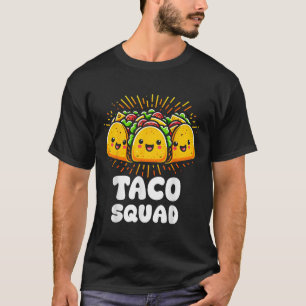 Taco Squad Grappig Fiesta Groep Mexicaans Food Des T-shirt