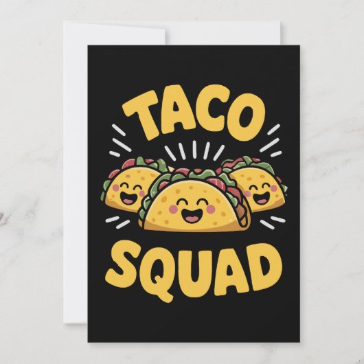 Taco Squad - Leuke Fiesta Crew Kaart (Voorkant)