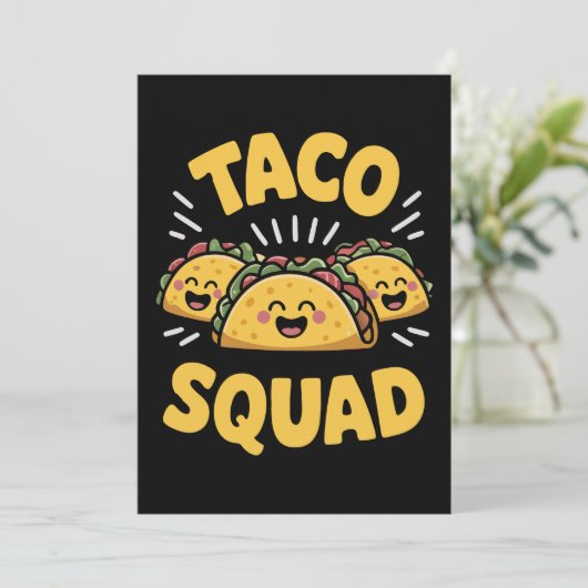Taco Squad - Leuke Fiesta Crew Kaart (Staand voorkant)