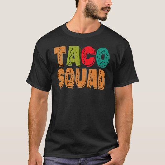 Taco Squad Mexicaanse Food Taco Crew Cinco De Mayo T-shirt (Voorkant)