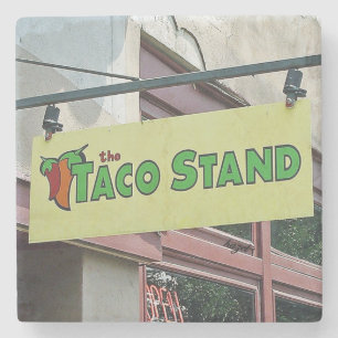 Taco stand Athene Georgia Marble Stone Onderzetter