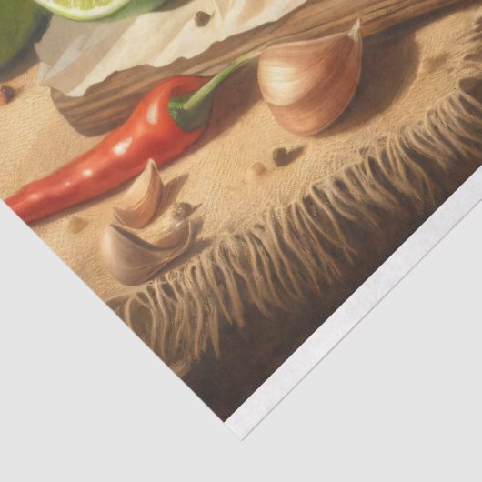 Taco Stilleven  geïnspireerde decoupage Tissuepapier (Detail)