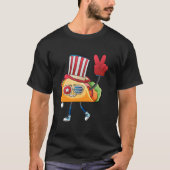 Taco Sunglasses American Flag Usa 4Th Of July Fami T-shirt (Voorkant)