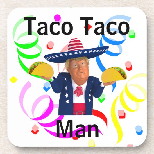 Taco Taco Man Beverage Coaster Bier Onderzetter (Voorkant)