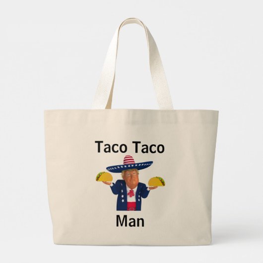 Taco Taco Man Canvas tas (Achterkant)
