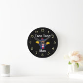 Taco Taco Man Clock Ronde Klok (Huis)