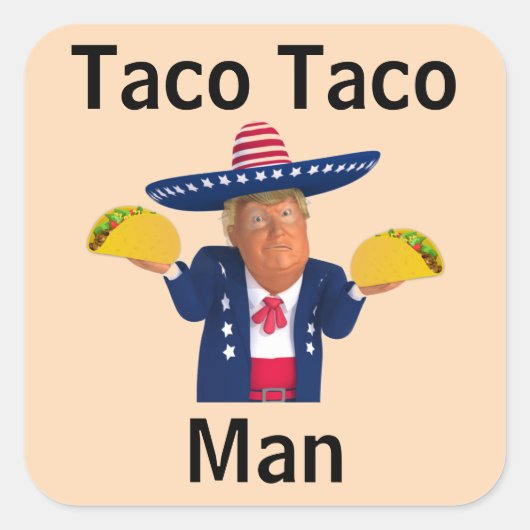 Taco Taco Man Sticker (Voorkant)