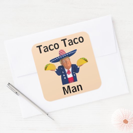 Taco Taco Man Sticker (Envelop)