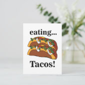 Taco Tacos Eten Grappig  Briefkaart (Staand voorkant)