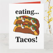 Taco Tacos Grappige Verjaardag Kaart (Gele Bloem)