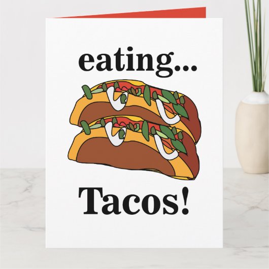 Taco Tacos Grappige Verjaardag Kaart (Voorkant)